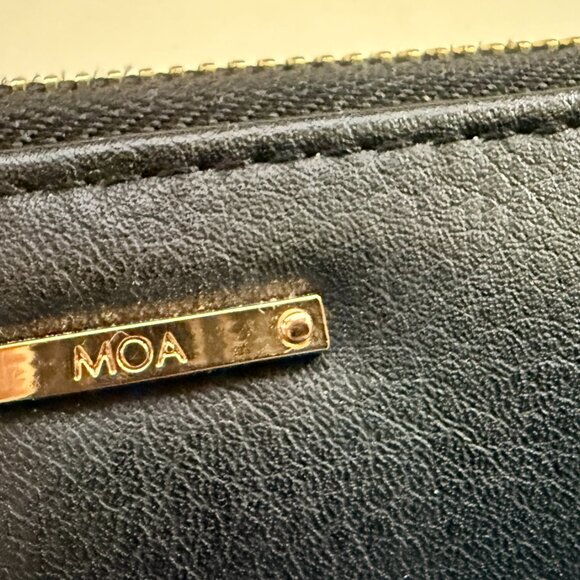 Brand New MOA Black Leather Wallet Clutch for Women - Picture 6 of 6